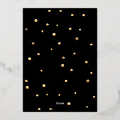 50e verjaardag Vijftig en Fabulous Verjaardag Folie Uitnodiging (Achterkant)