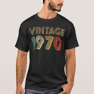 50e verjaardag Vintage 1970 T-shirt