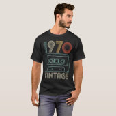 50e verjaardag Vintage 1970 T-shirt (Voorkant volledig)