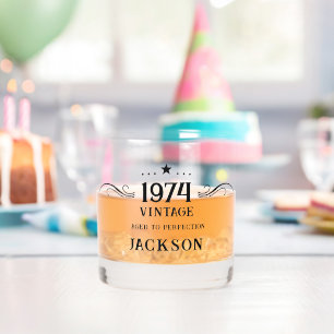 50e Verjaardag Vintage 1974 Whiskey Glass Whisky Glas