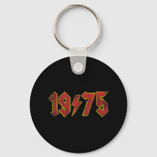 50e verjaardag Vintage 1975 Mannen vrouwen 50 jaar Sleutelhanger