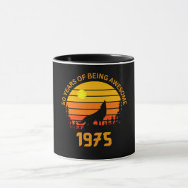 50e verjaardag Vintage 1975 Mok