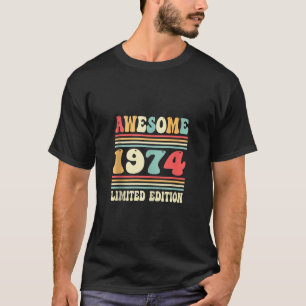 50e Verjaardag Vintage Geweldige 1974 Decor 50 jaa T-shirt
