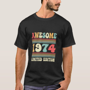 50e Verjaardag Vintage Geweldige 1974 Decor 50 jaa T-shirt