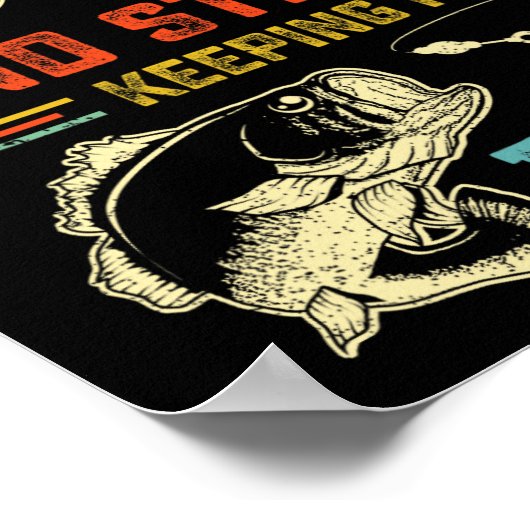 50e verjaardag Vissende 50 Mannen vissers Pu Poster (Hoek)