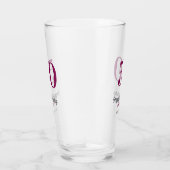 50e verjaardag voeg naam datum jaar mauve sjabloon glas (Rechts)