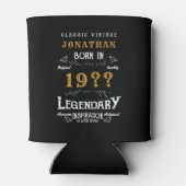 50e verjaardag Voeg naam toe: Legendary Black Gold Blikjeskoeler (Achterkant)