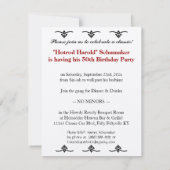 50e verjaardag voor  automatische mechanica kaart (Achterkant)