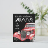 50e verjaardag voor  automatische mechanica kaart (Staand voorkant)