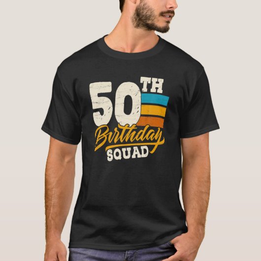 50e verjaardag voor de vierkantsgroep - 50 jaar ou t-shirt (Voorkant)