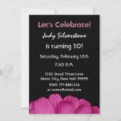 50e verjaardag voor haar roze Daisy W1818 Kaart (Achterkant)