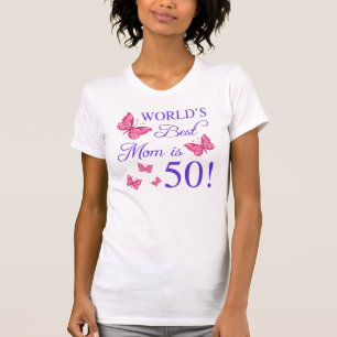 50e verjaardag voor mam t-shirt