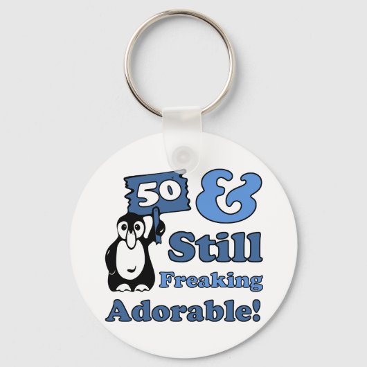 50e verjaardag voor vrouwen sleutelhanger (Voorkant)