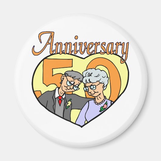 50e verjaardag W3 Magneet (Voorkant)