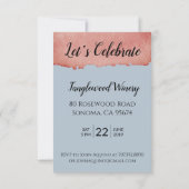 50e verjaardag Waterverf windenergie Kaart (Achterkant)