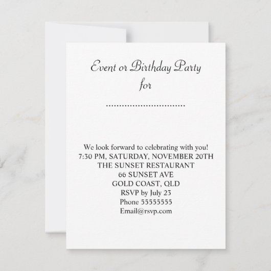  50e verjaardag Wijn Zwarte gouden ballonnen Kaart (Achterkant)