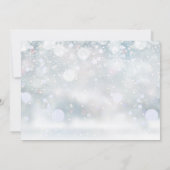 50e verjaardag Winterse sneeuwvlokken trouwfoto Kaart (Achterkant)