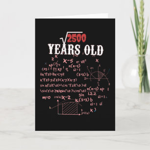 50e verjaardag Wiskunde Kaart