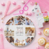 50e verjaardag witte gister foto collage papieren bordje (Feest)