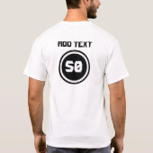 50e verjaardag witte T-shirt (Achterkant)