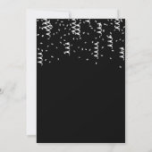 50e verjaardag Zebra Print Ballonnen met Confetti Kaart (Achterkant)