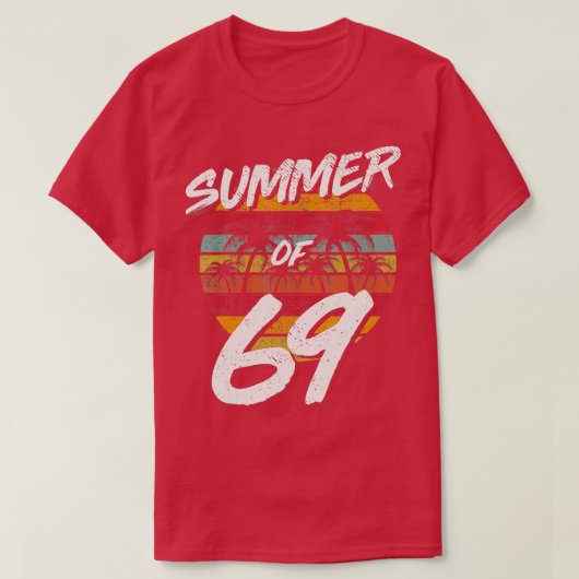 50e verjaardag Zomer van 69 Gift Mam Papa T-shirt (Design voorkant)