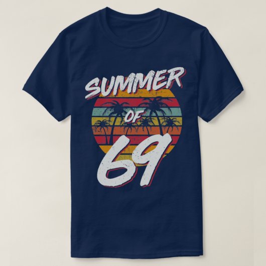 50e verjaardag Zomer van 69 Gift Mam Papa T-shirt (Design voorkant)