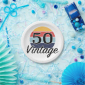  50e verjaardag Zondag Papieren Bordje (Feest)