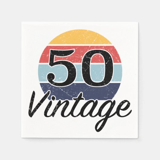 50e verjaardag Zondag Servet (Voorkant)