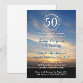 50e verjaardag Zondag Uitnodiging tot aanroep Sjab (Voorkant / Achterkant)