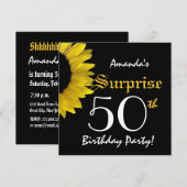 50e verjaardag Zonnebloem G301 Kaart (Voorkant / Achterkant)