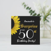 50e verjaardag Zonnebloem G301 Kaart (Staand voorkant)