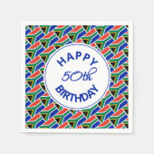 50e verjaardag - ZUID-AFRIKA - VLAG - Aangepast pa Servet (Voorkant)