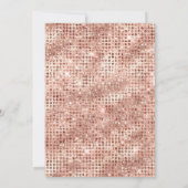 50e verjaardag zwart en Roos Gold Shimmer Kaart (Achterkant)