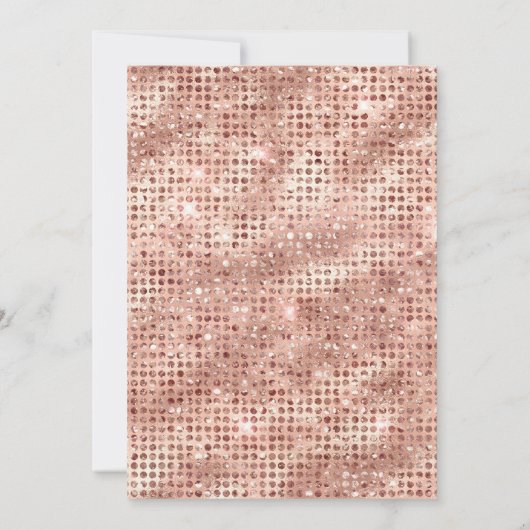 50e verjaardag zwart en Roos Gold Shimmer Kaart (Achterkant)