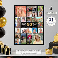 50e verjaardag zwart goud 21 foto's juichen voor j