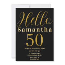 50e verjaardag zwart goud elegante partij