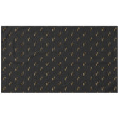 50e verjaardag zwart goud hallo 50 typografie tafelkleed (Voorkant (Horizontaal))