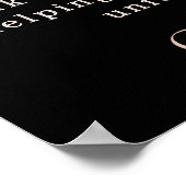 50e verjaardag zwart roos goud foto sterren welkom poster (Hoek)