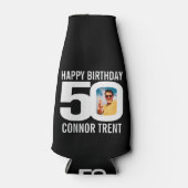 50e verjaardag zwart-wit twee foto's Cooler (Voorkant)