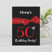 50e verjaardag: Zwarte en kleurrijke printplaat Kaart (Staand voorkant)