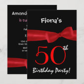 50e verjaardag: Zwarte en kleurrijke printplaat Kaart (Voorkant / Achterkant)