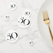 50e verjaardag zwarte en witte Confetti (Groep)