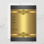 50e verjaardag Zwarte Gold-Mannen Kaart (Achterkant)