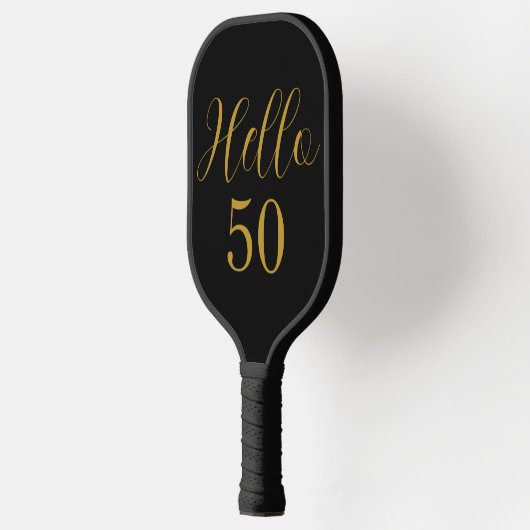50e verjaardag zwarte gouddag pickleball paddle (Links)