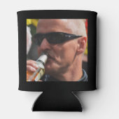 50e verjaardag zwarte gouden Legendaire foto Blikjeskoeler (Achterkant)