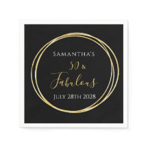 50e verjaardag zwarte goudfeest