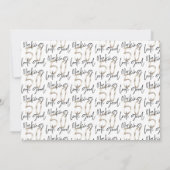 50e verjaardag zwarte zilveren elegante moderne un (Achterkant)