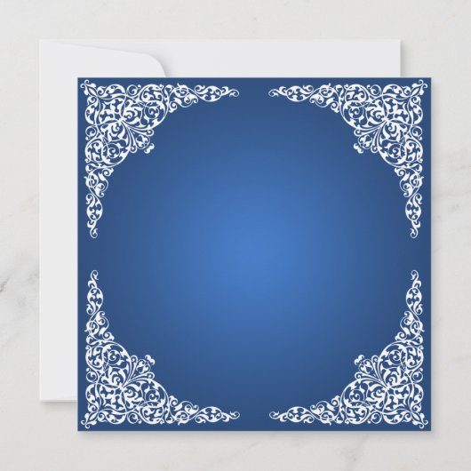 50e verjaardag  zwellingen sapphire Blue Kaart (Achterkant)