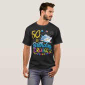 50e verjaardagscruise B-Day Party Mannen T-shirt (Voorkant volledig)